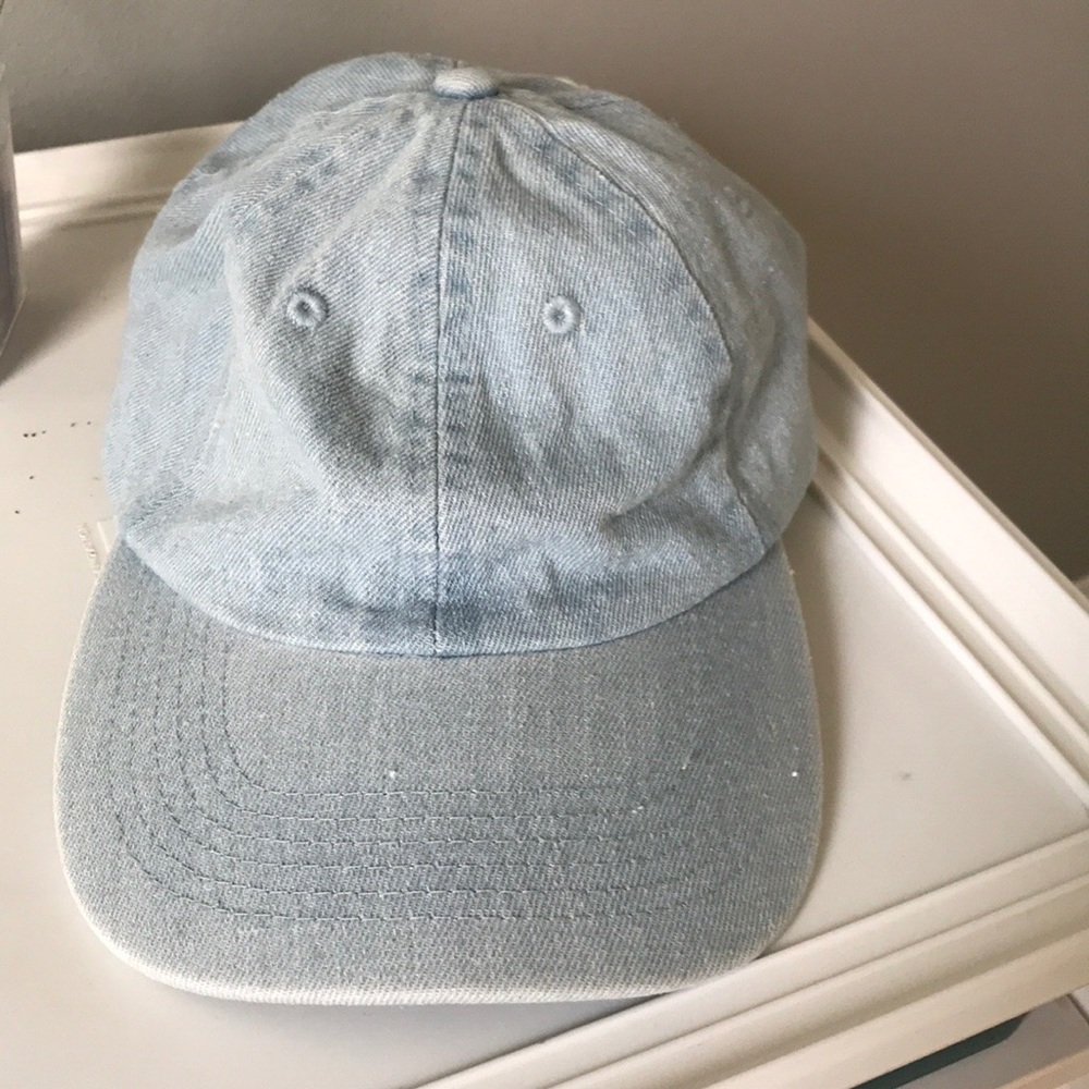 denim baseball hat